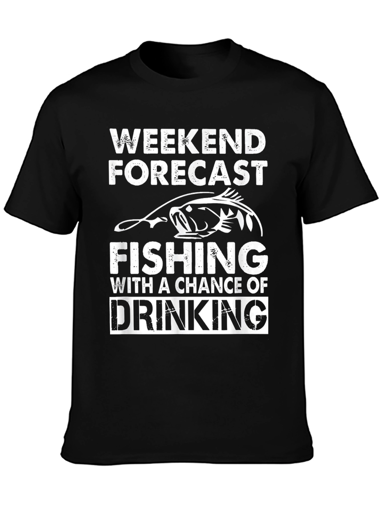 Weekend Forecast Fishing & Drinking Graphic Tee