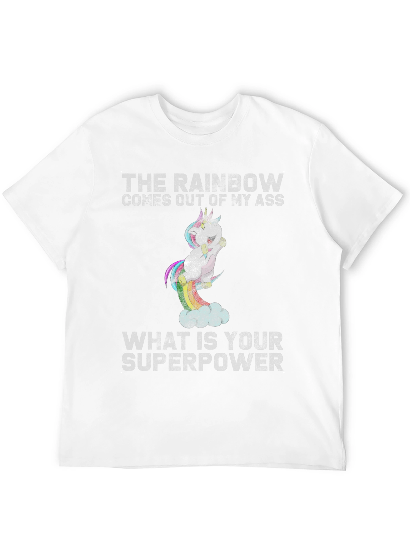 Rainbow Unicorn Superpower T-Shirt