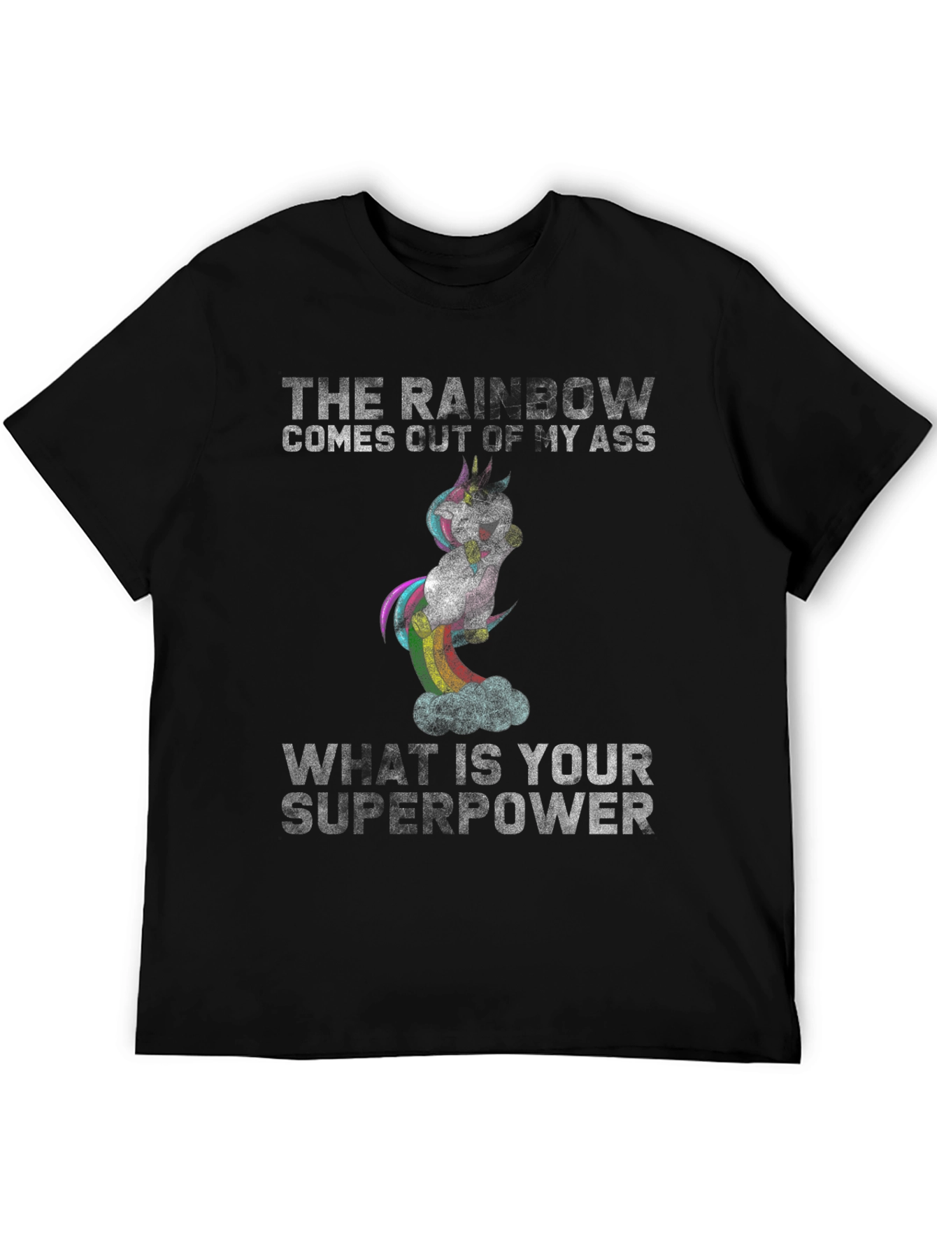 Rainbow Unicorn Superpower T-Shirt