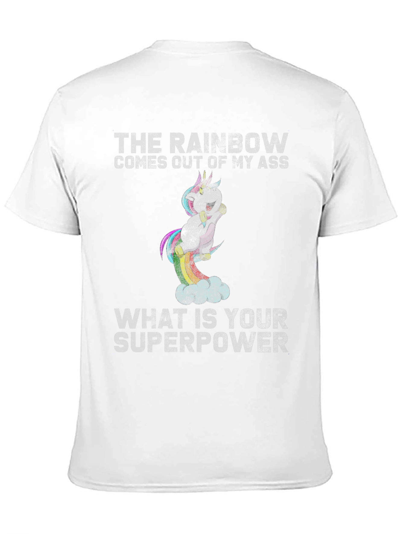 Rainbow Unicorn Superpower T-Shirt