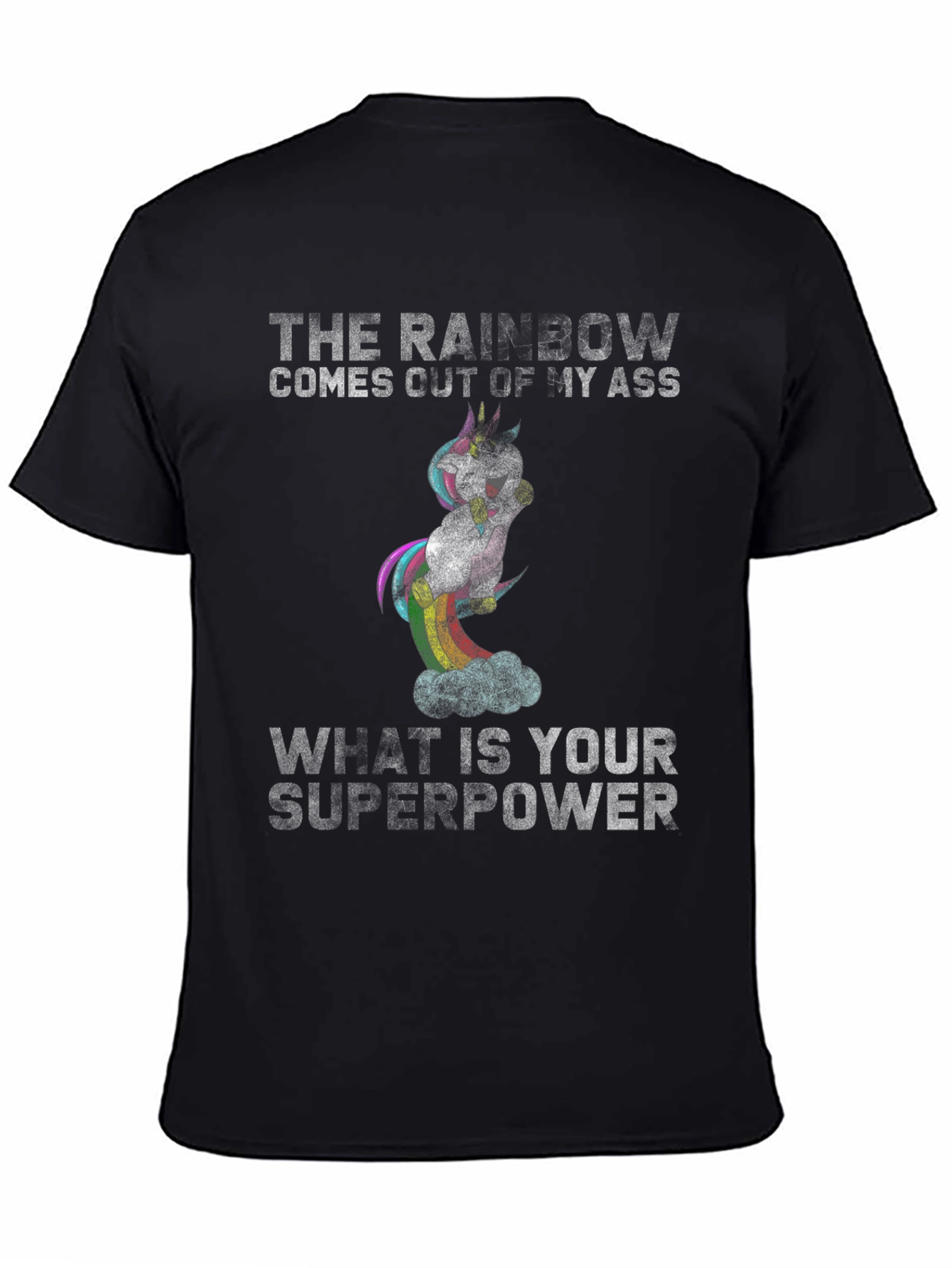 Rainbow Unicorn Superpower T-Shirt