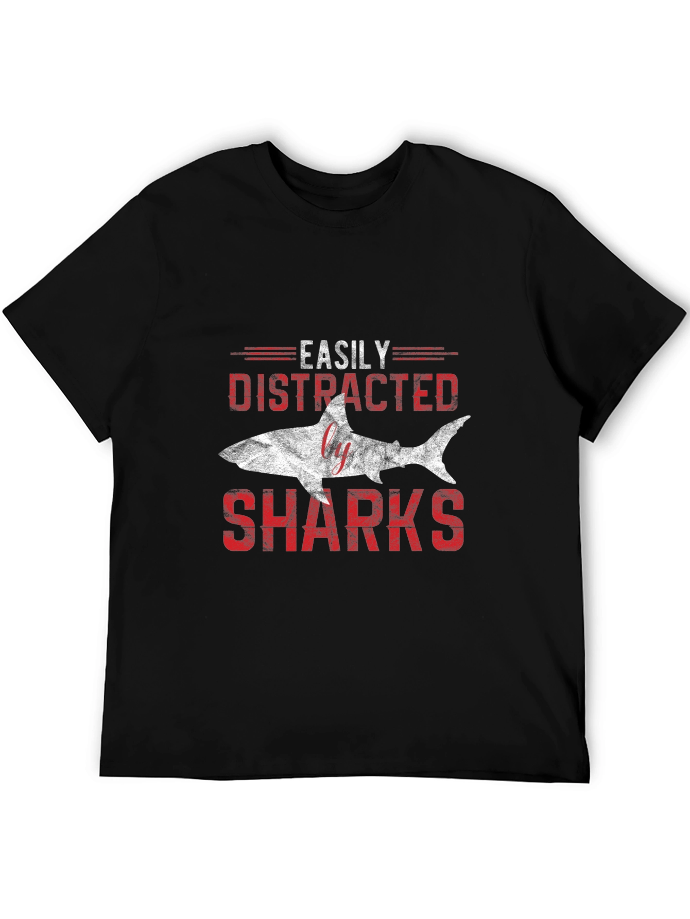 Easily Distracted by Sharks Graphic T-Shirt