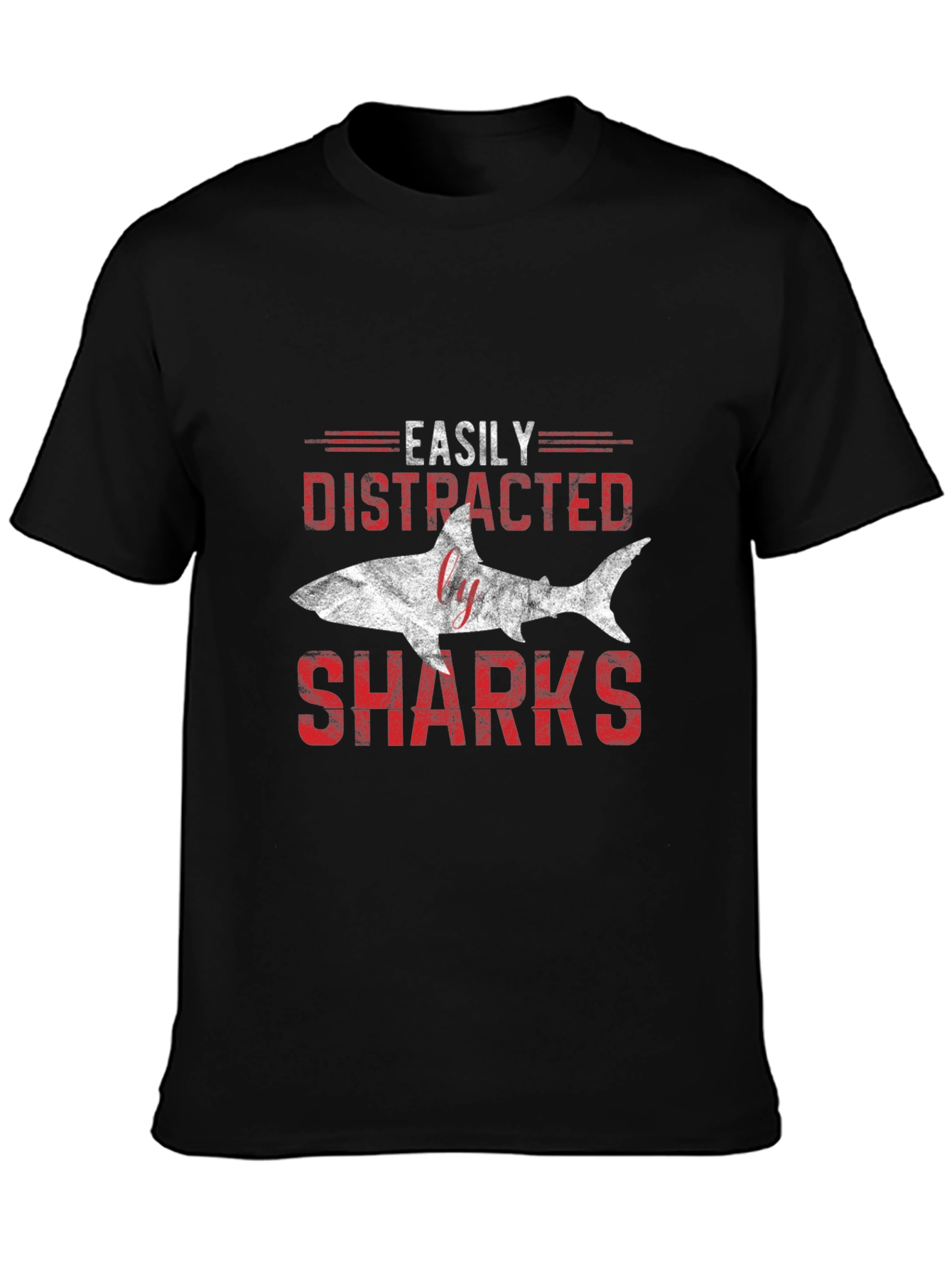 Easily Distracted by Sharks Graphic T-Shirt