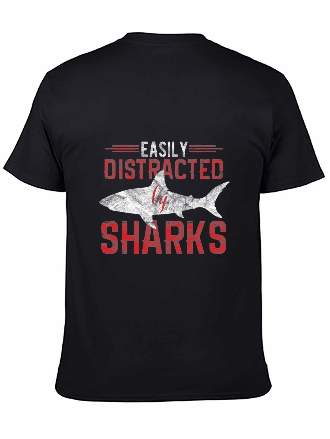 Easily Distracted by Sharks Graphic T-Shirt