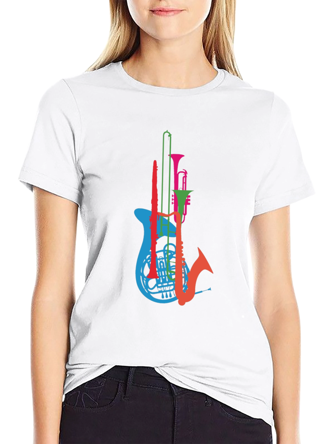Musical Instrument T-Shirt - Mens Black Graphic Tee