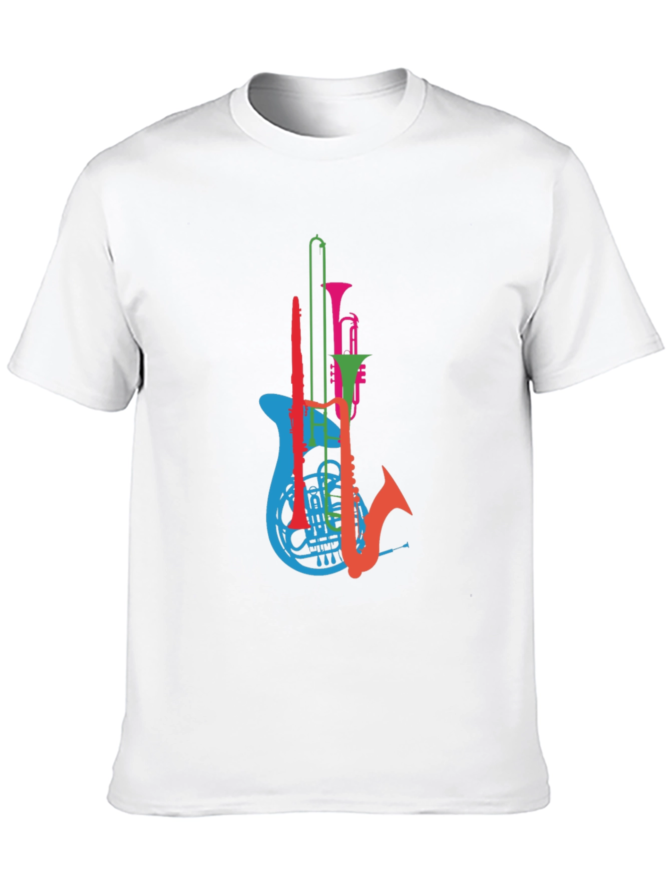 Musical Instrument T-Shirt - Mens Black Graphic Tee