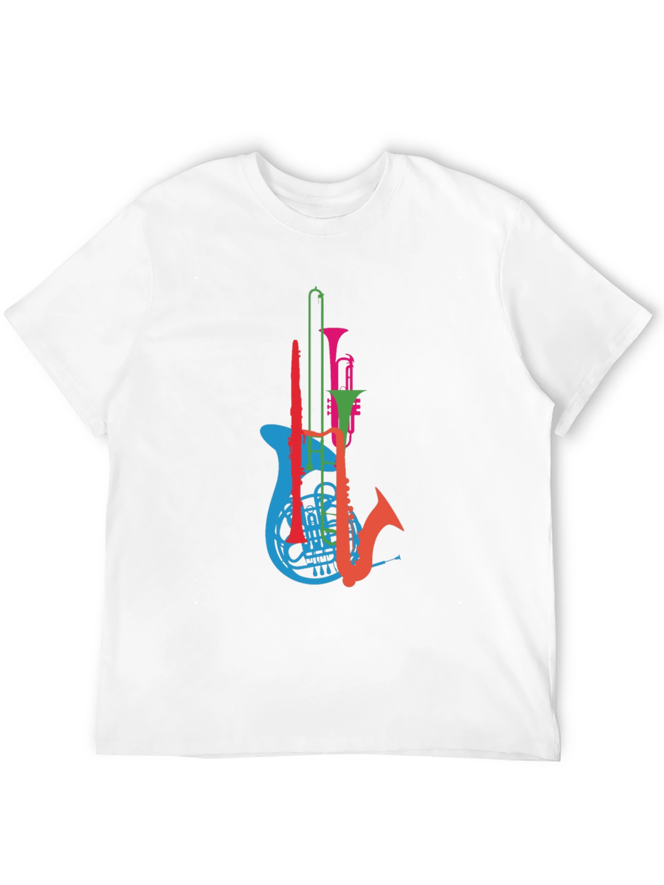 Musical Instrument T-Shirt - Mens Black Graphic Tee