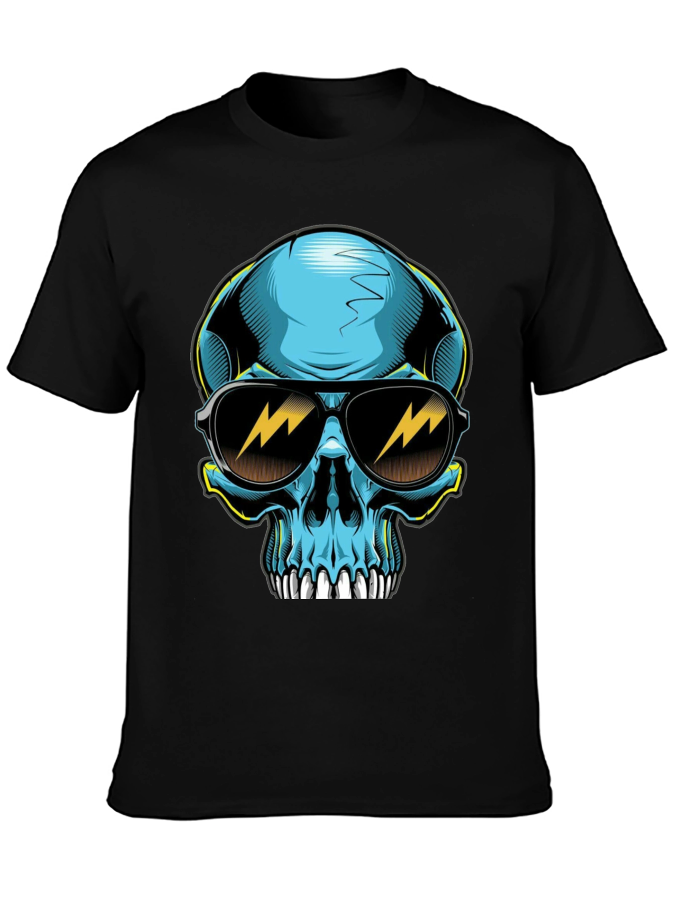 Cool Skull Graphic Tee - Black T-Shirt