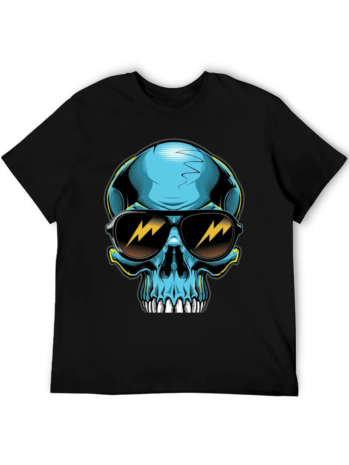 Cool Skull Graphic Tee - Black T-Shirt