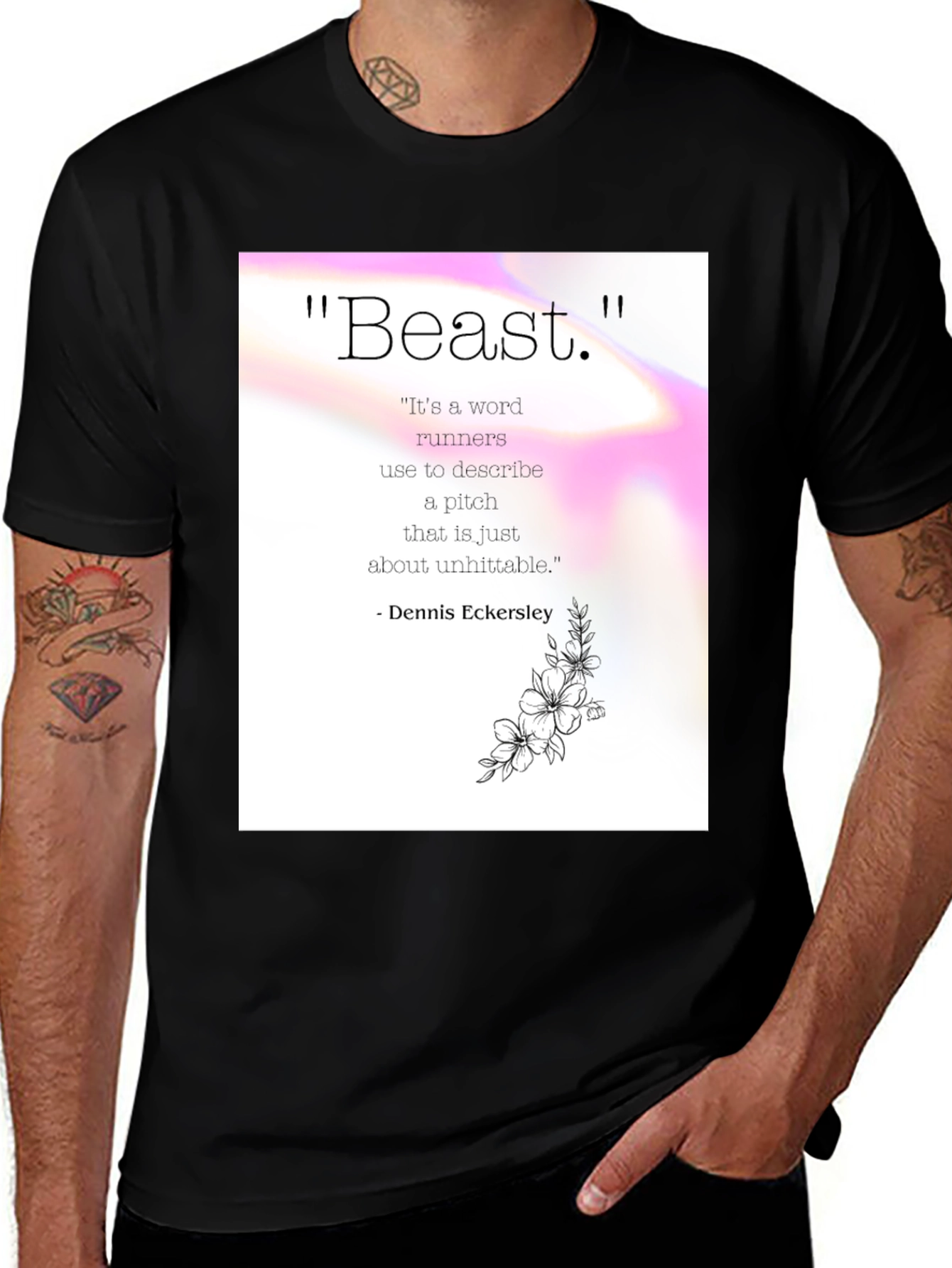 Beast Pitch Quote Graphic Tee - Dennis Eckersley