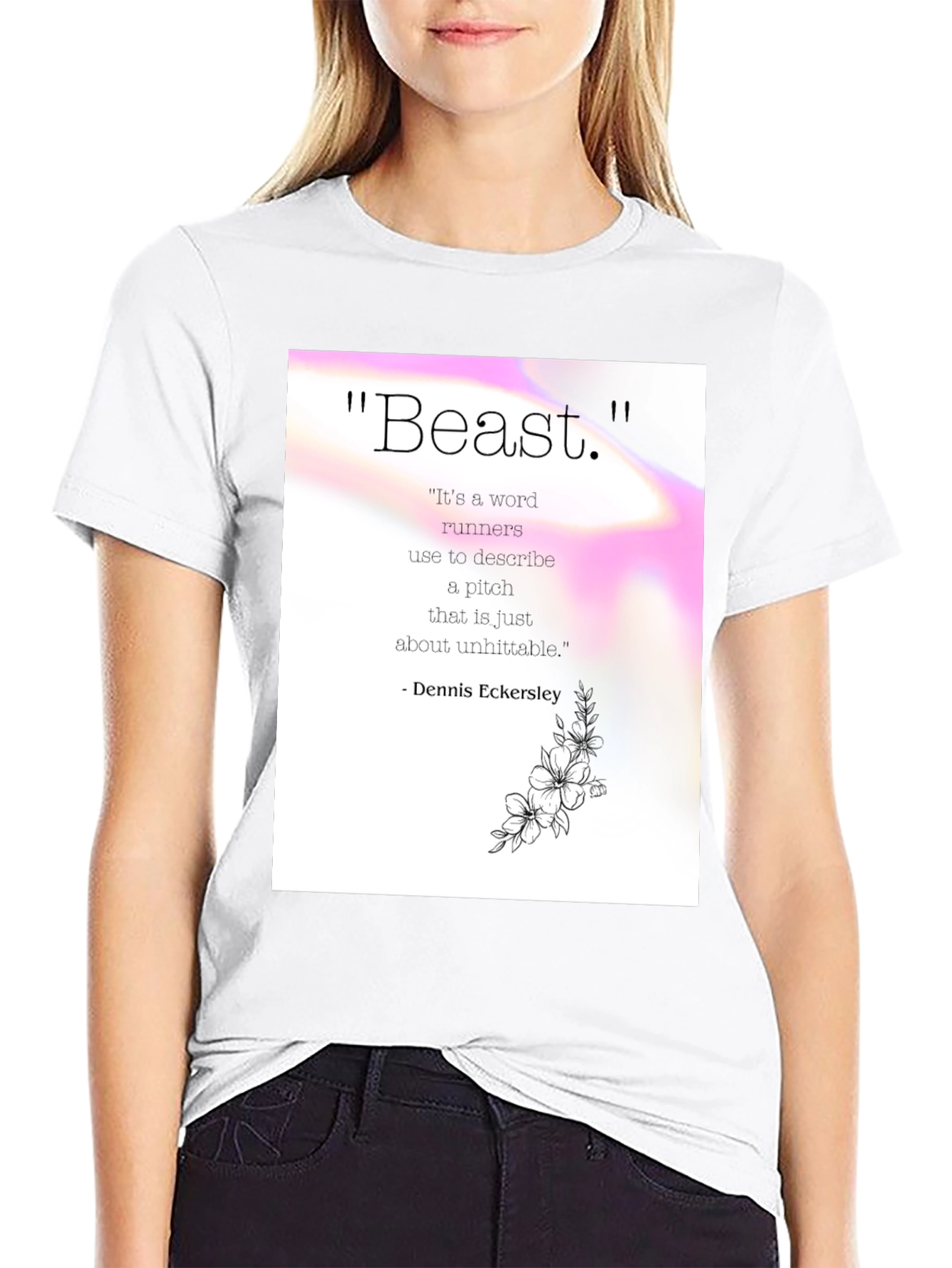 Beast Pitch Quote Graphic Tee - Dennis Eckersley
