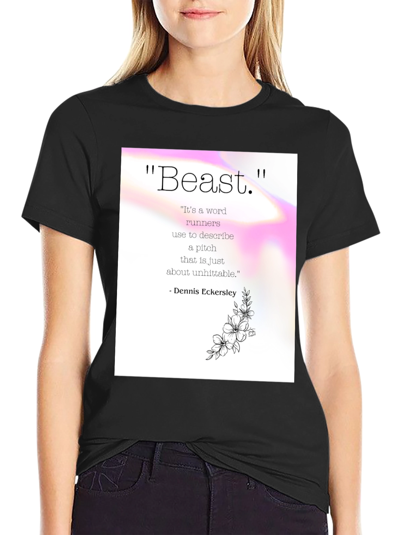 Beast Pitch Quote Graphic Tee - Dennis Eckersley