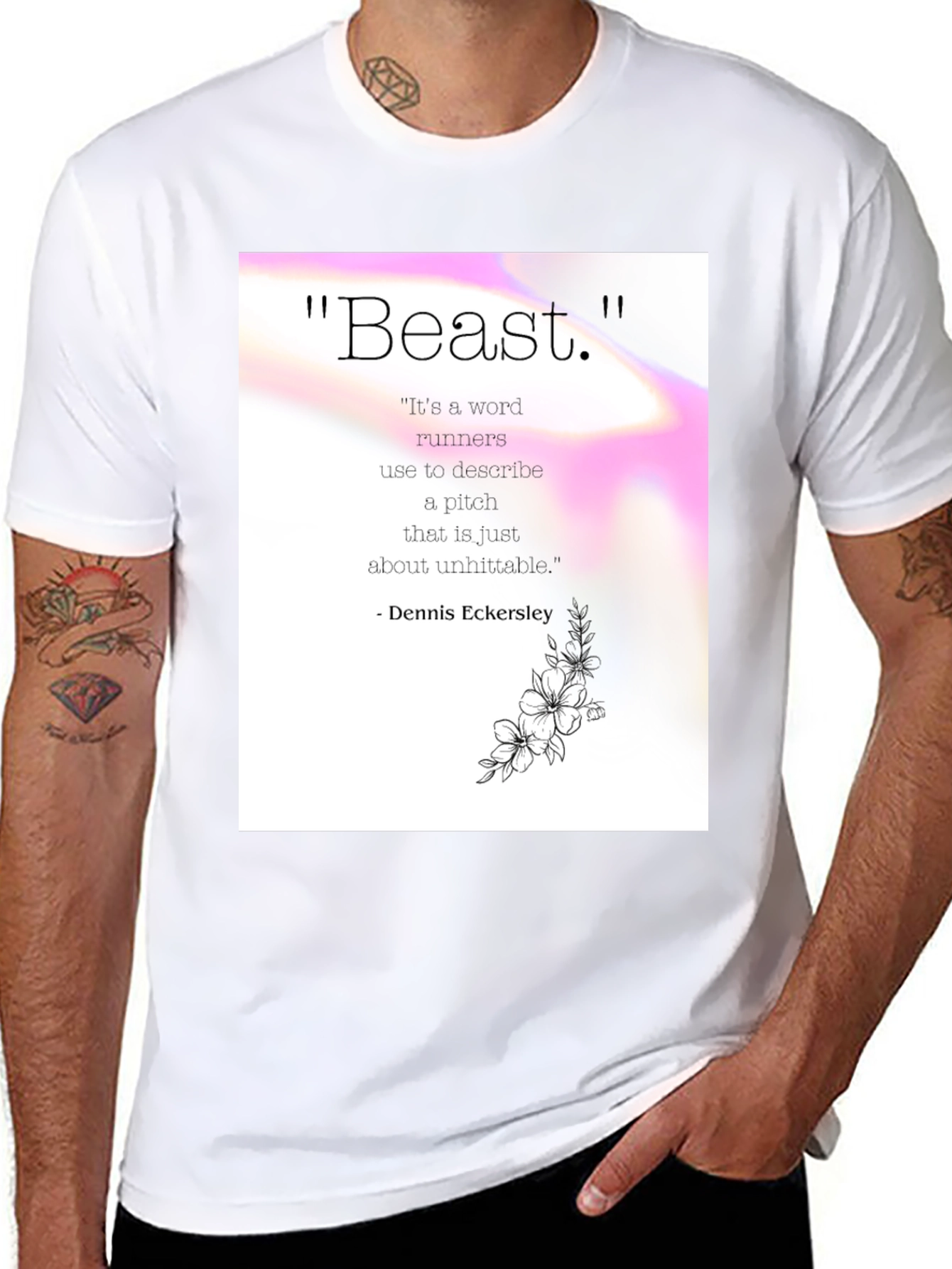 Beast Pitch Quote Graphic Tee - Dennis Eckersley