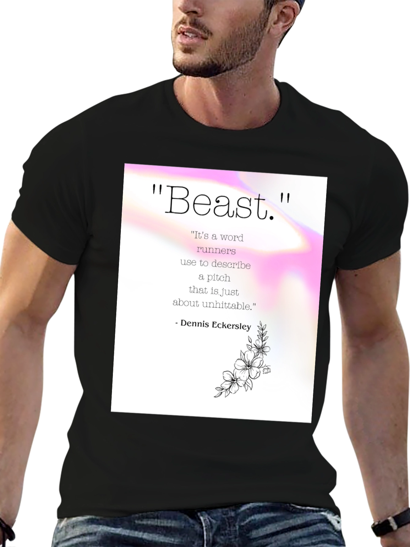 Beast Pitch Quote Graphic Tee - Dennis Eckersley