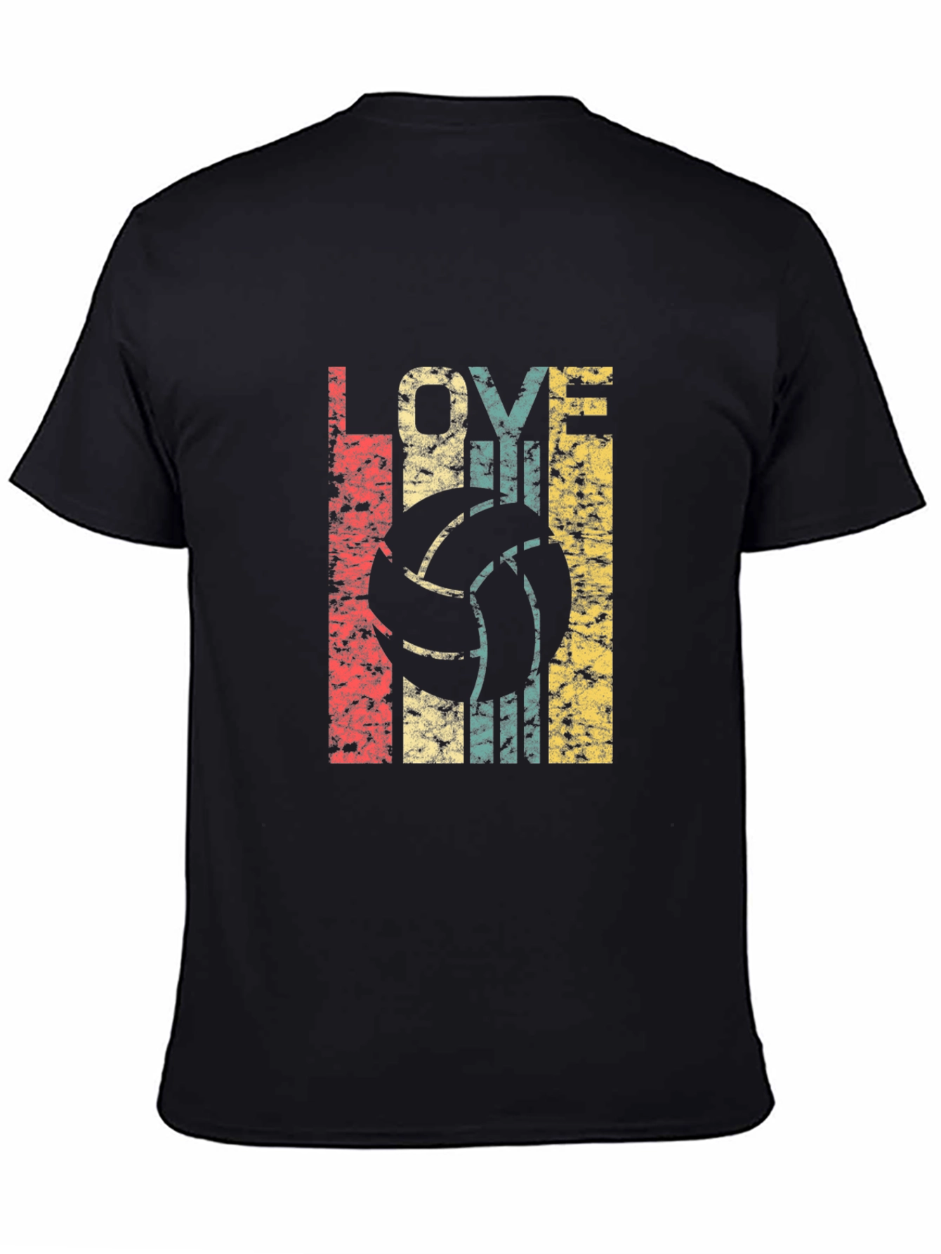 Retro Volleyball Lover T-Shirt - Black