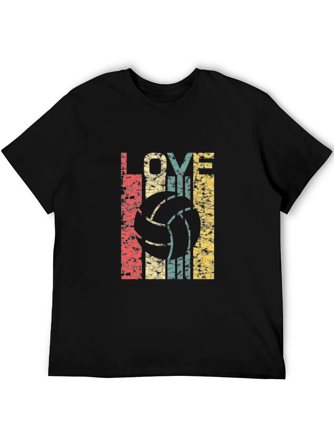 Retro Volleyball Lover T-Shirt - Black