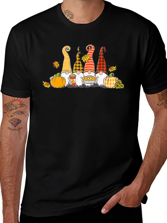 Fall Gnomes T-Shirt Autumn Harvest Theme