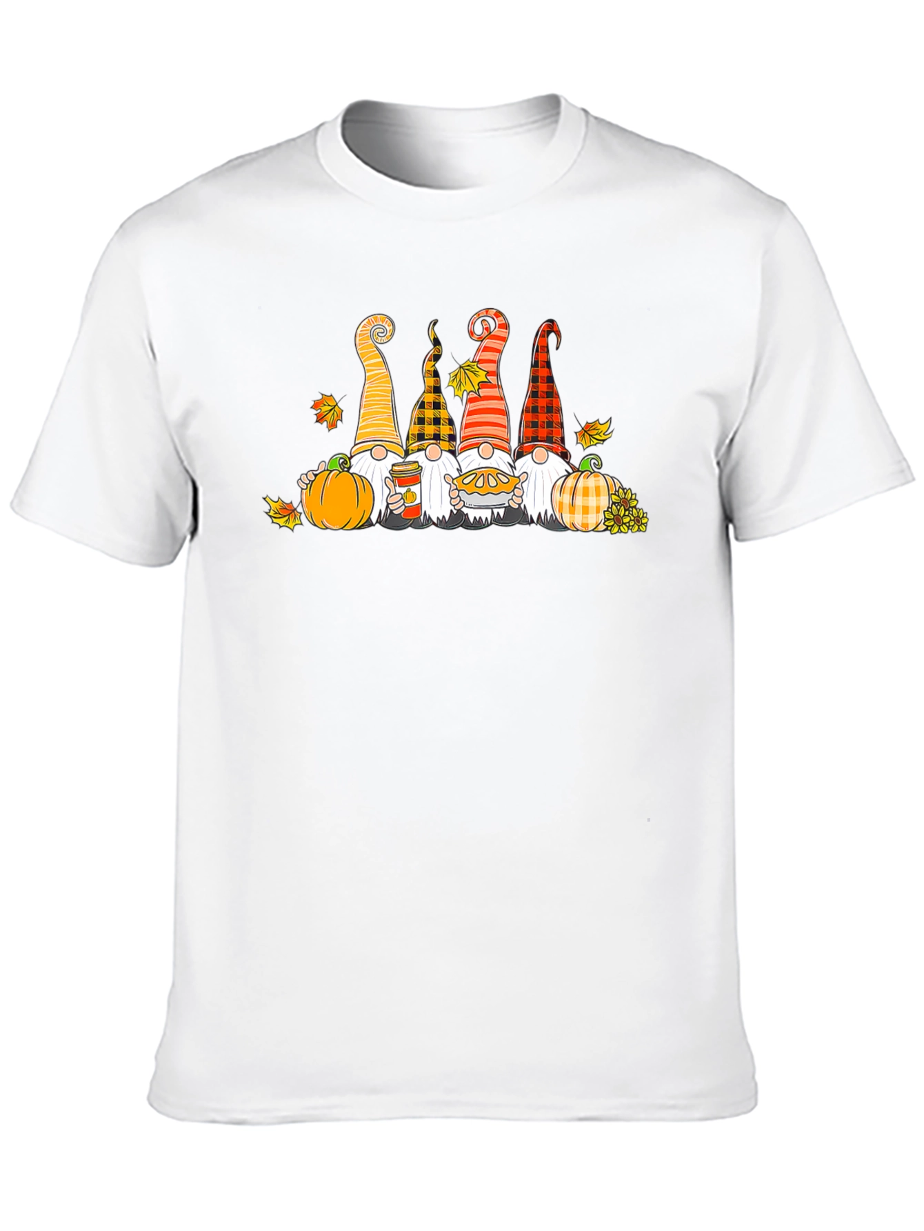 Fall Gnomes T-Shirt Autumn Harvest Theme