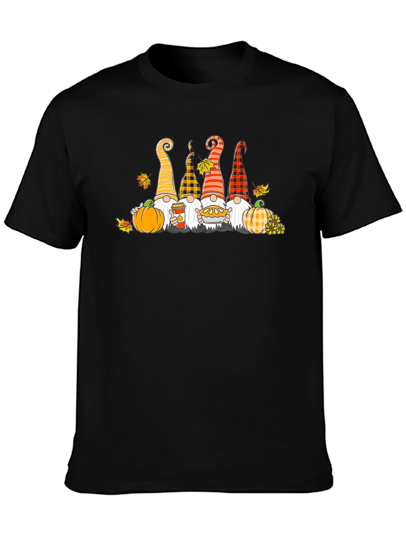 Fall Gnomes T-Shirt Autumn Harvest Theme