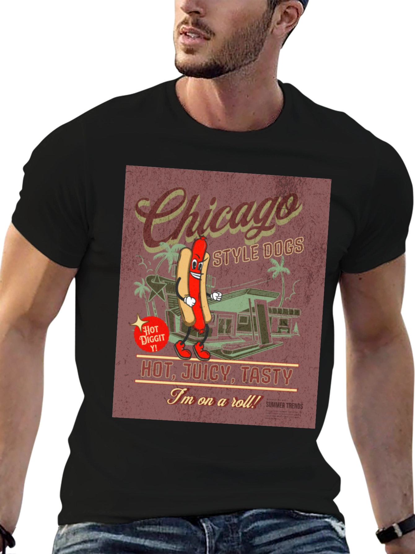 Chicago Style Dogs Graphic T-Shirt