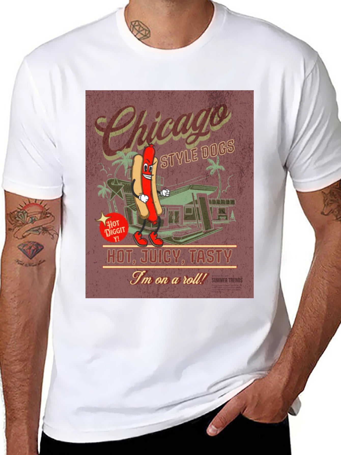 Chicago Style Dogs Graphic T-Shirt