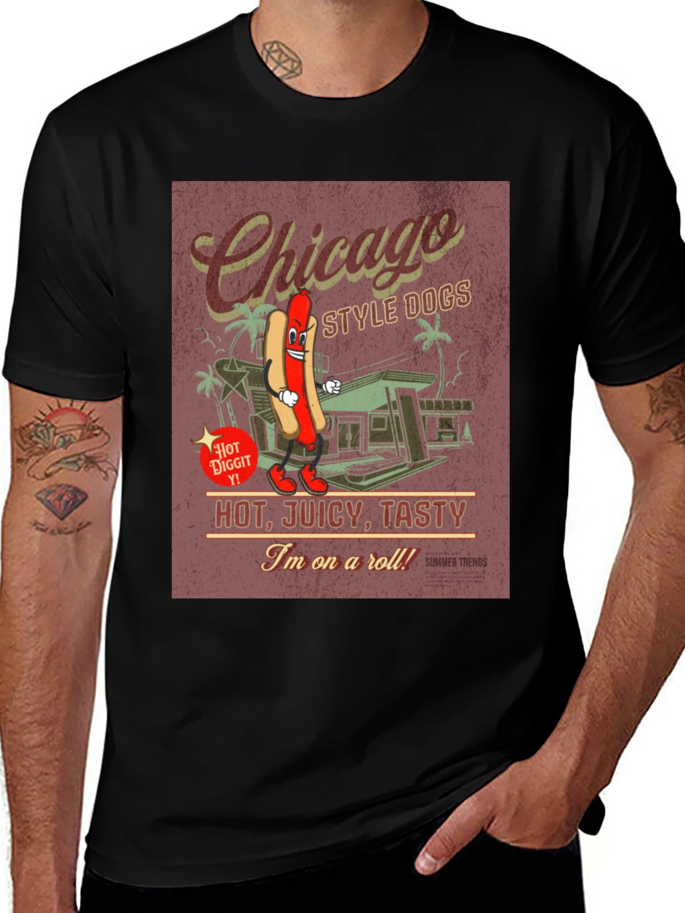 Chicago Style Dogs Graphic T-Shirt