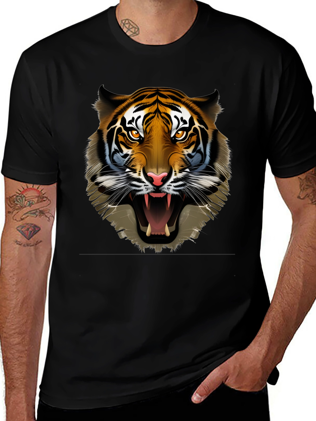 Roaring Tiger Graphic Print Tee
