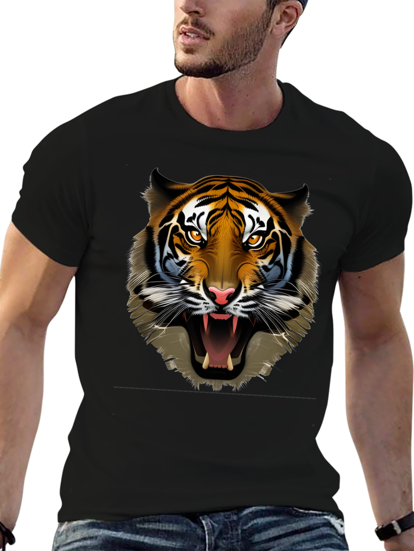 Roaring Tiger Graphic Print Tee