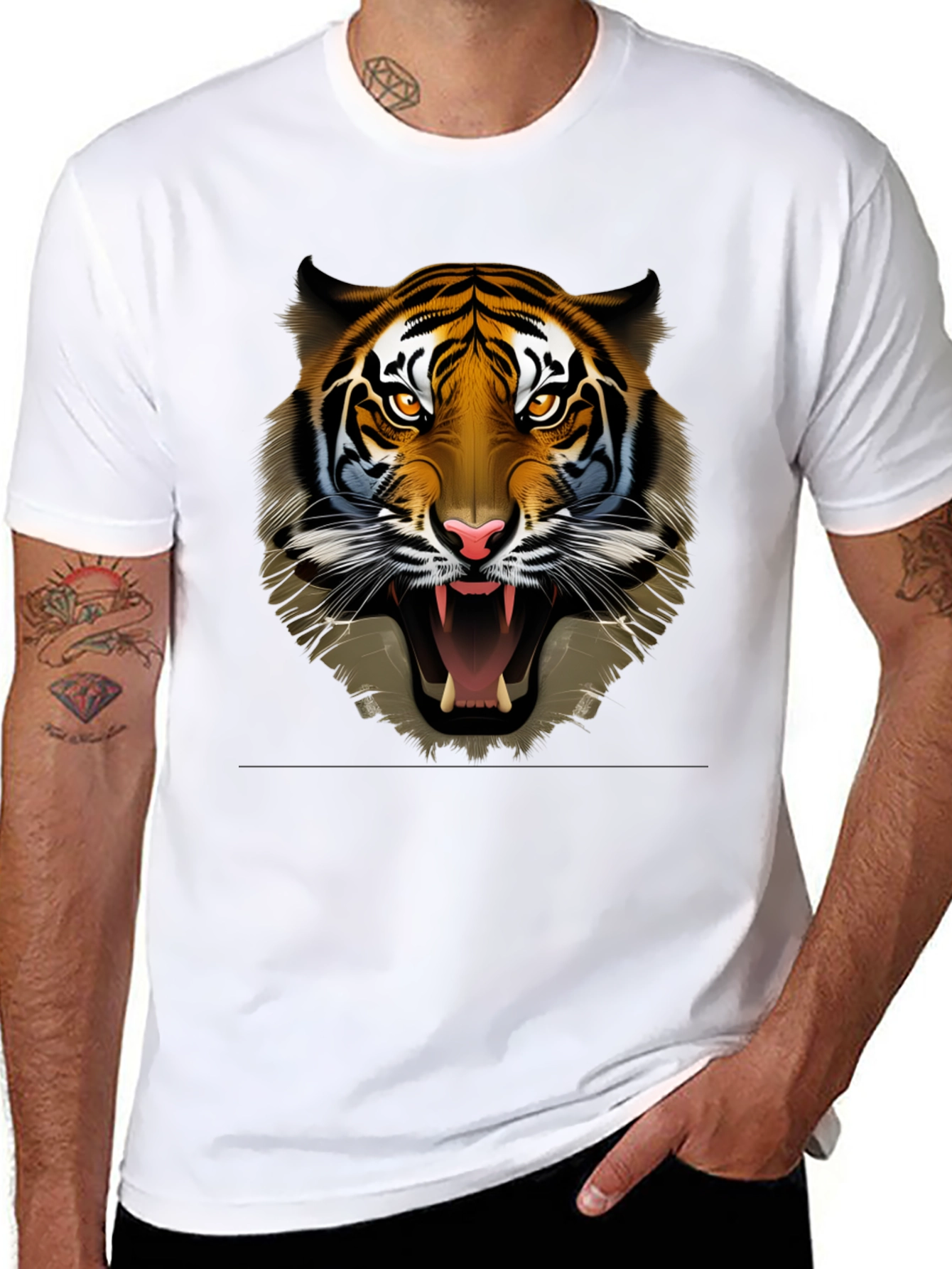 Roaring Tiger Graphic Print Tee