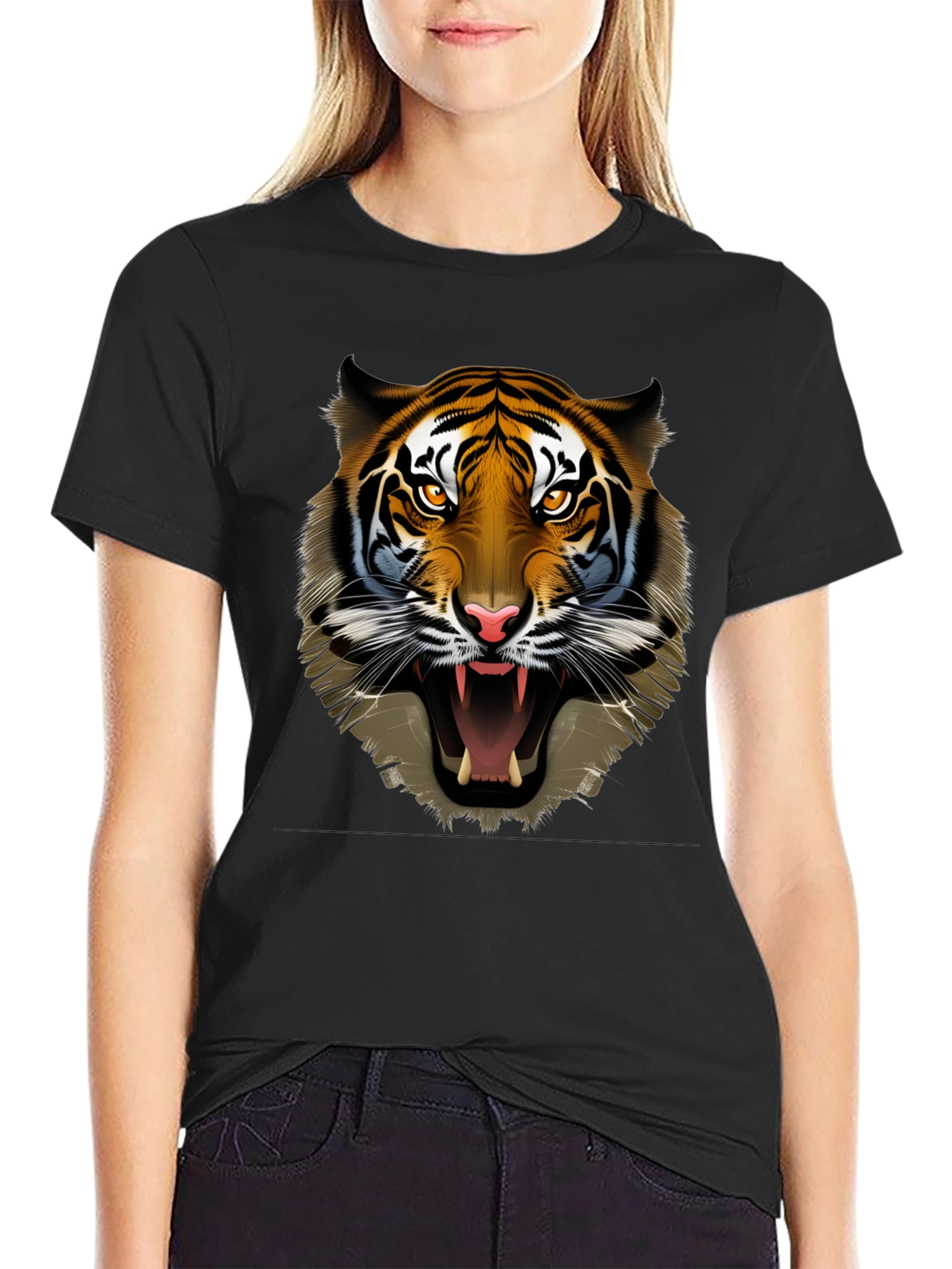 Roaring Tiger Graphic Print Tee