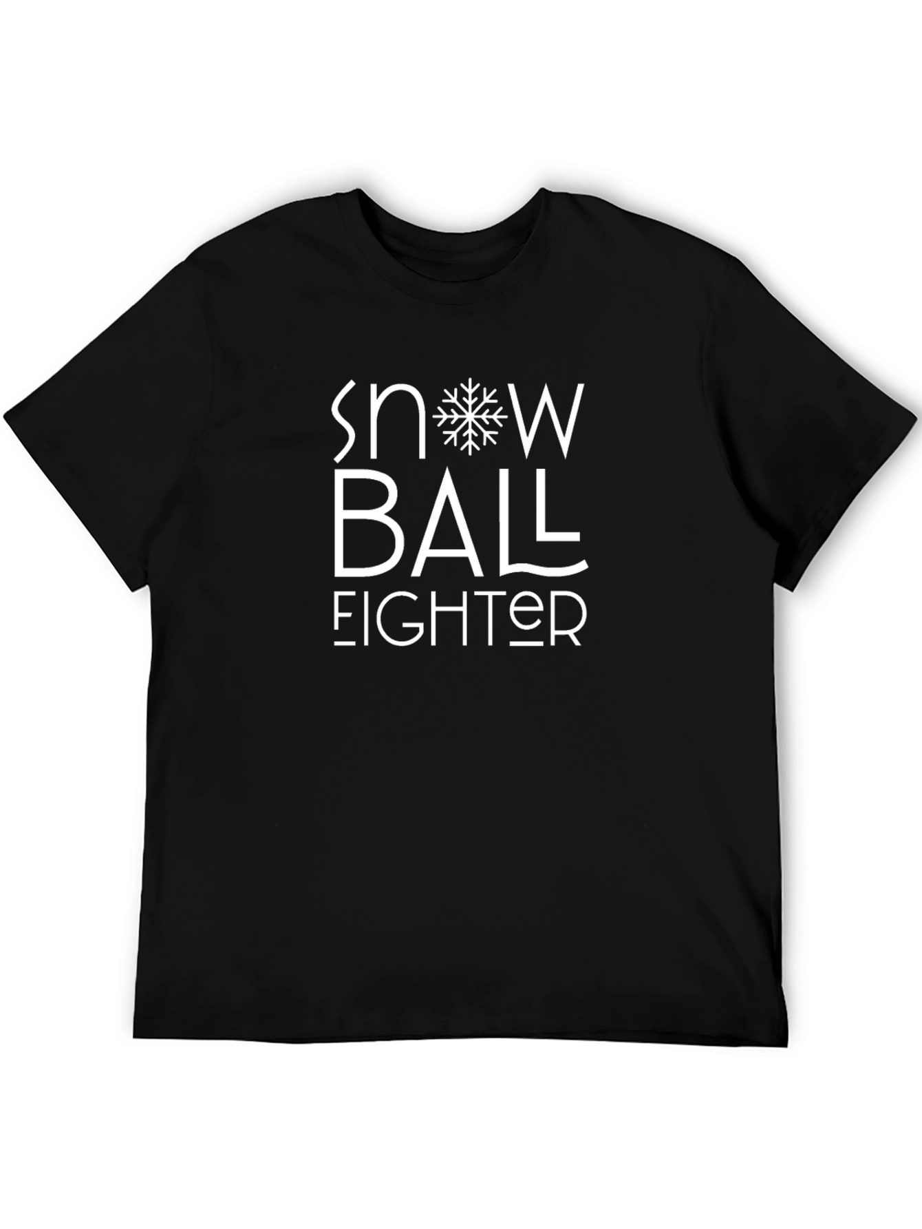 Snowball Fighter Black Graphic Tee