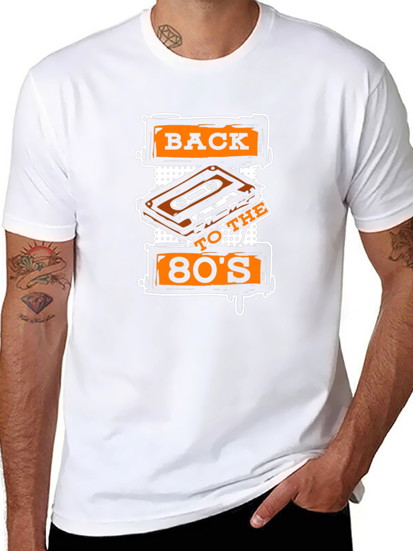 Back to the 80s Cassette Tape Graphic T-Shirt