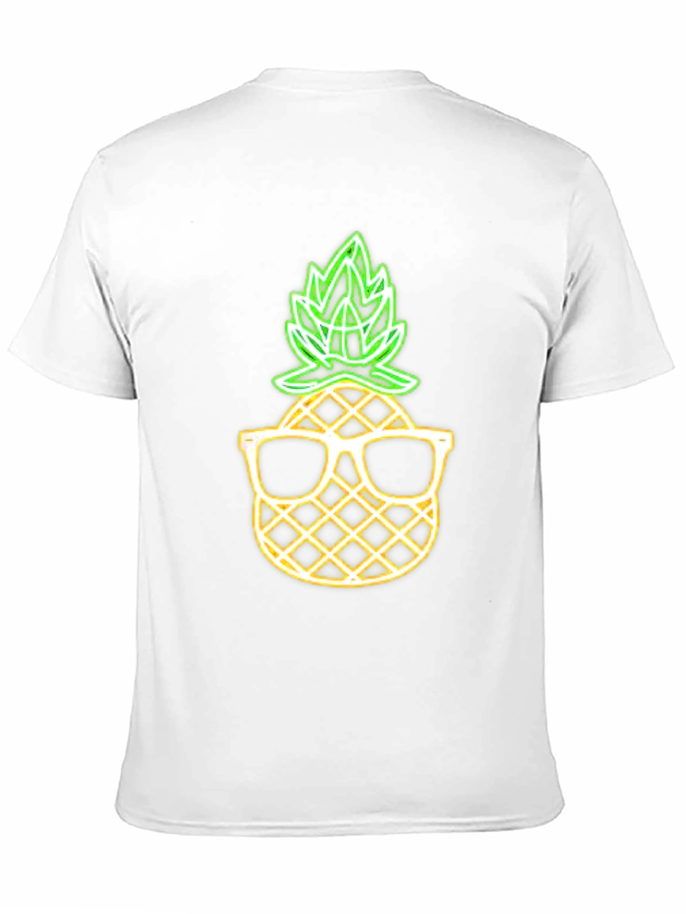 Cool Pineapple Graphic Tee - Black Cotton T-Shirt