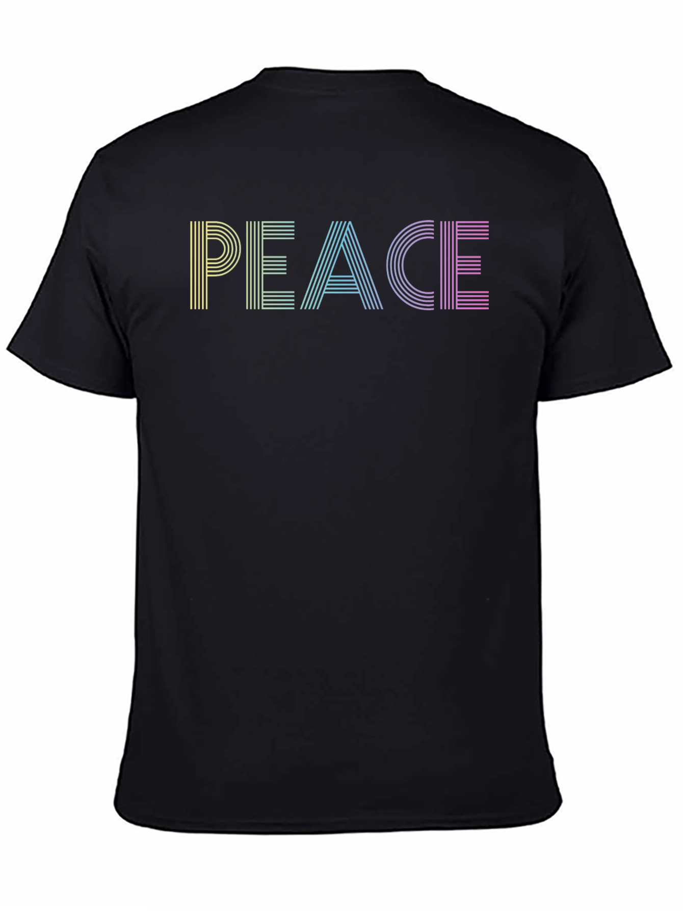 Retro Peace T-Shirt - Black