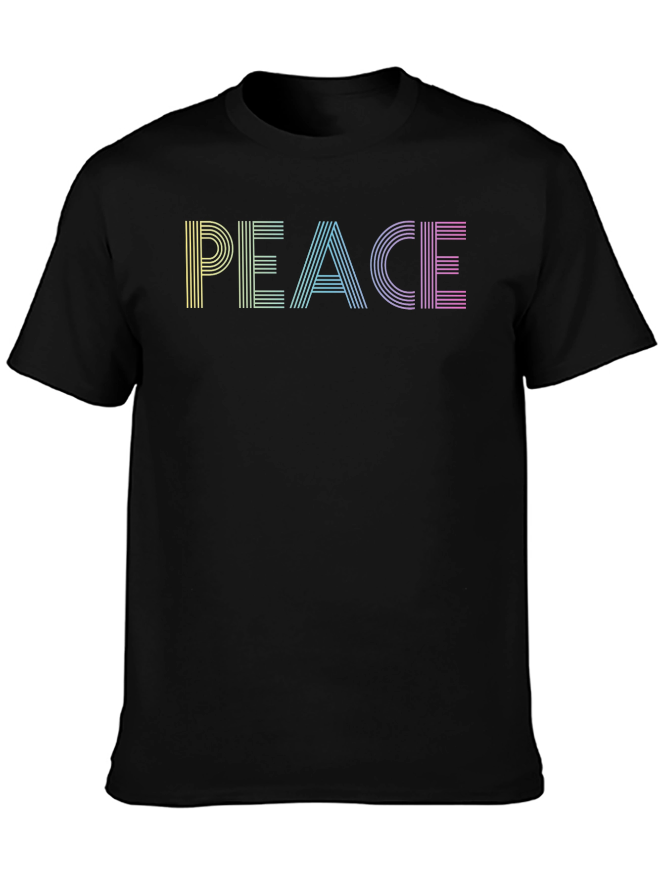 Retro Peace T-Shirt - Black