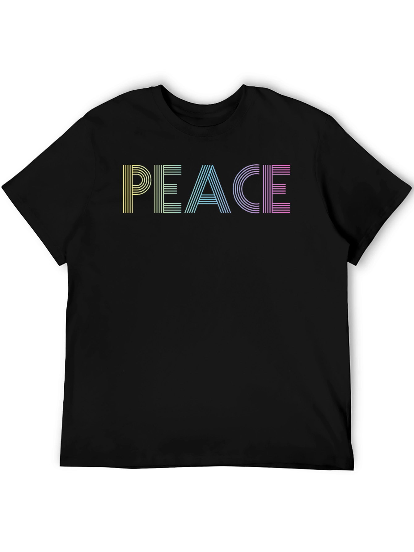Retro Peace T-Shirt - Black