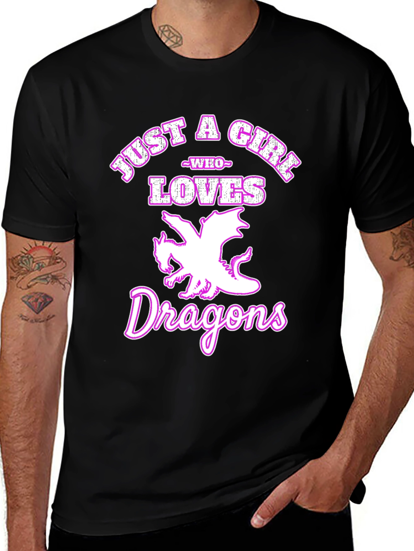 Just a Girl Who Loves Dragons T-Shirt