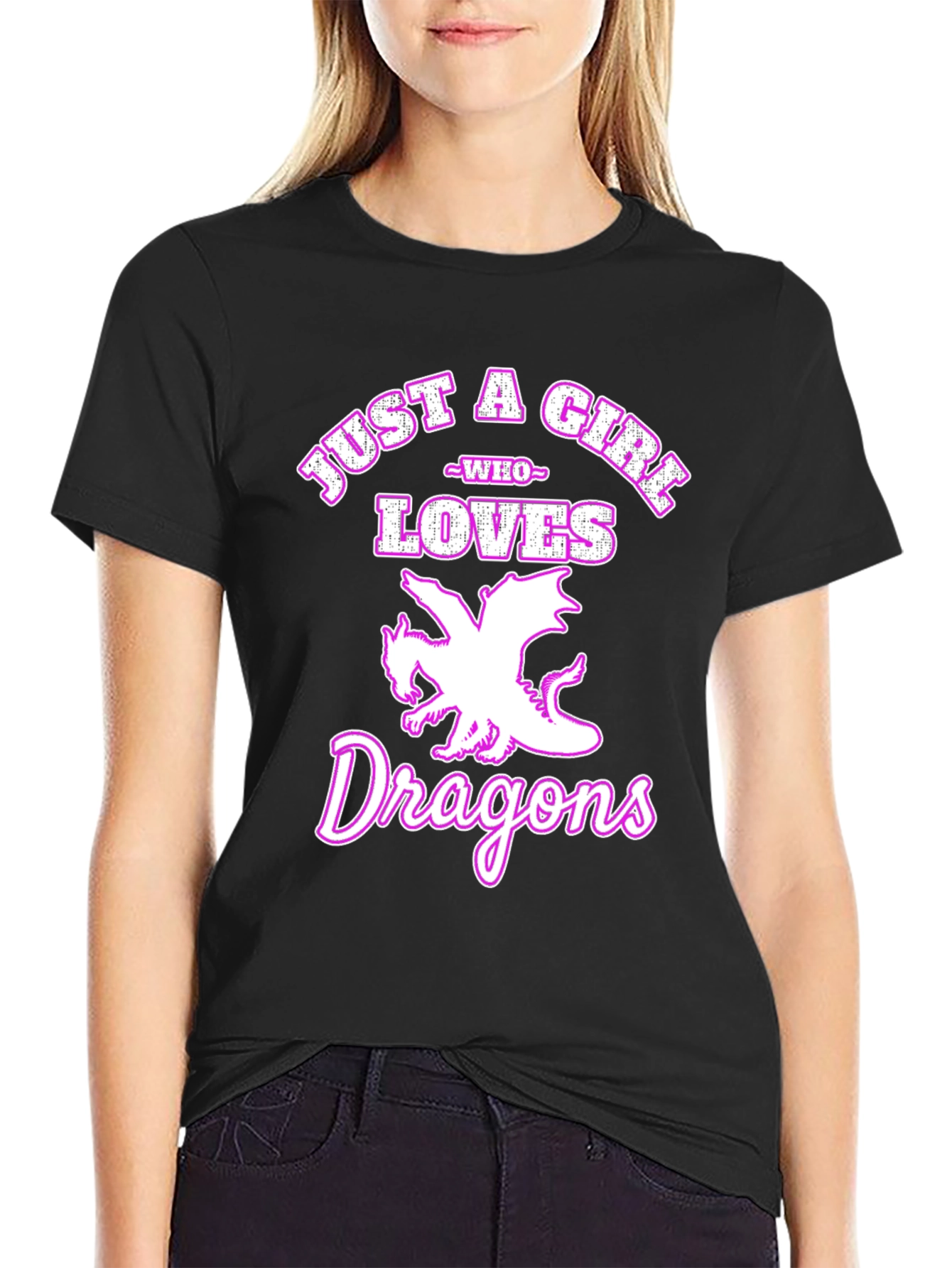 Just a Girl Who Loves Dragons T-Shirt