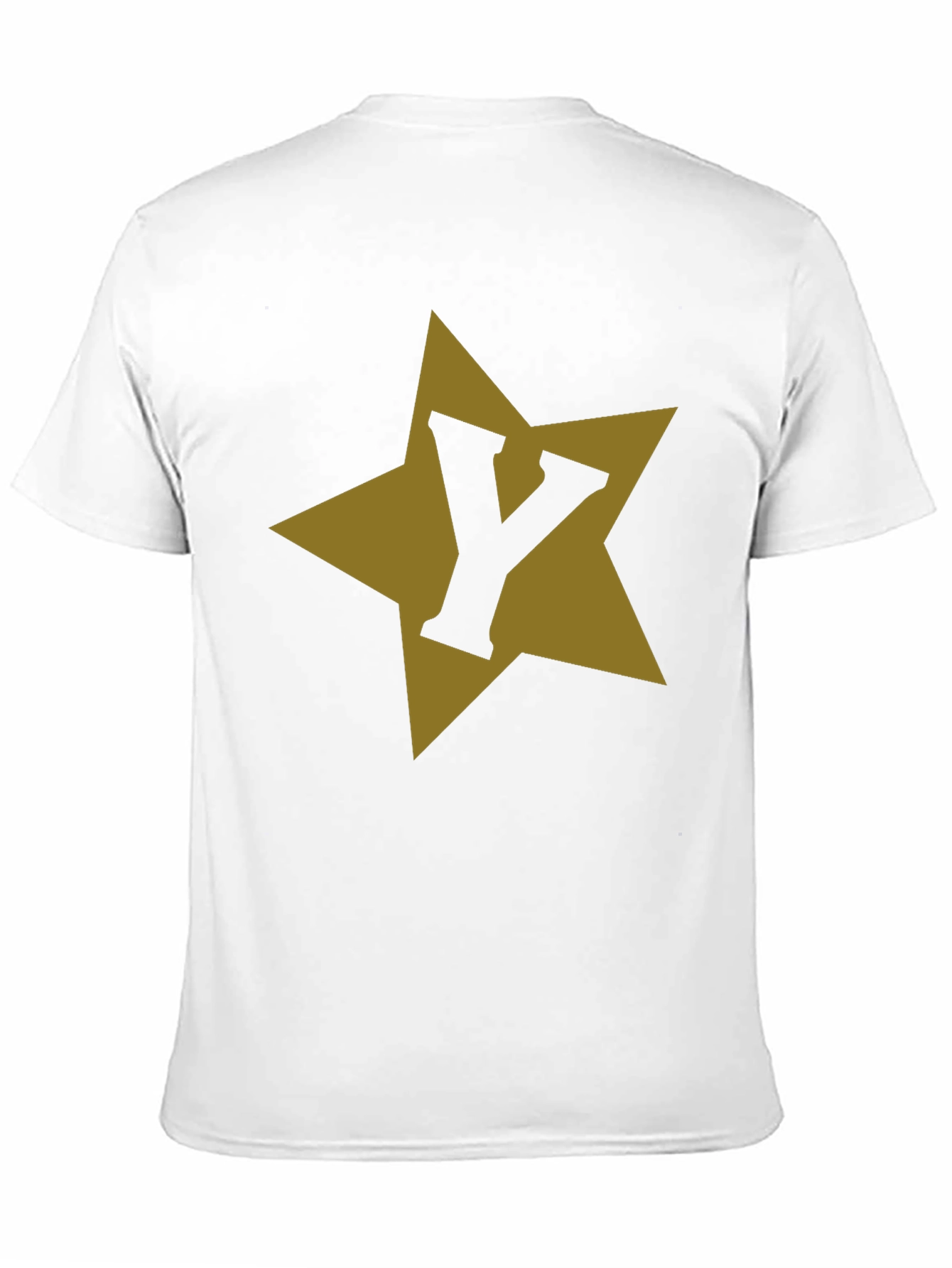 Letter Y Star Graphic Black T-Shirt