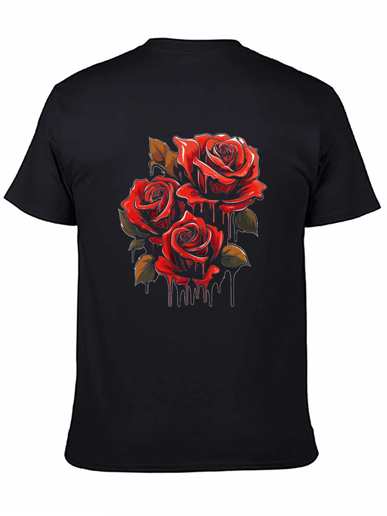 Rose Dripping Graphic T-Shirt