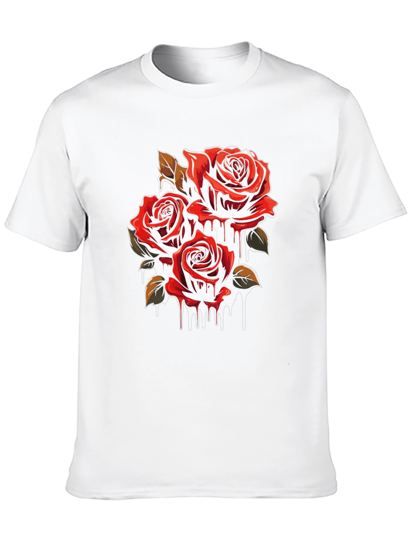 Rose Dripping Graphic T-Shirt