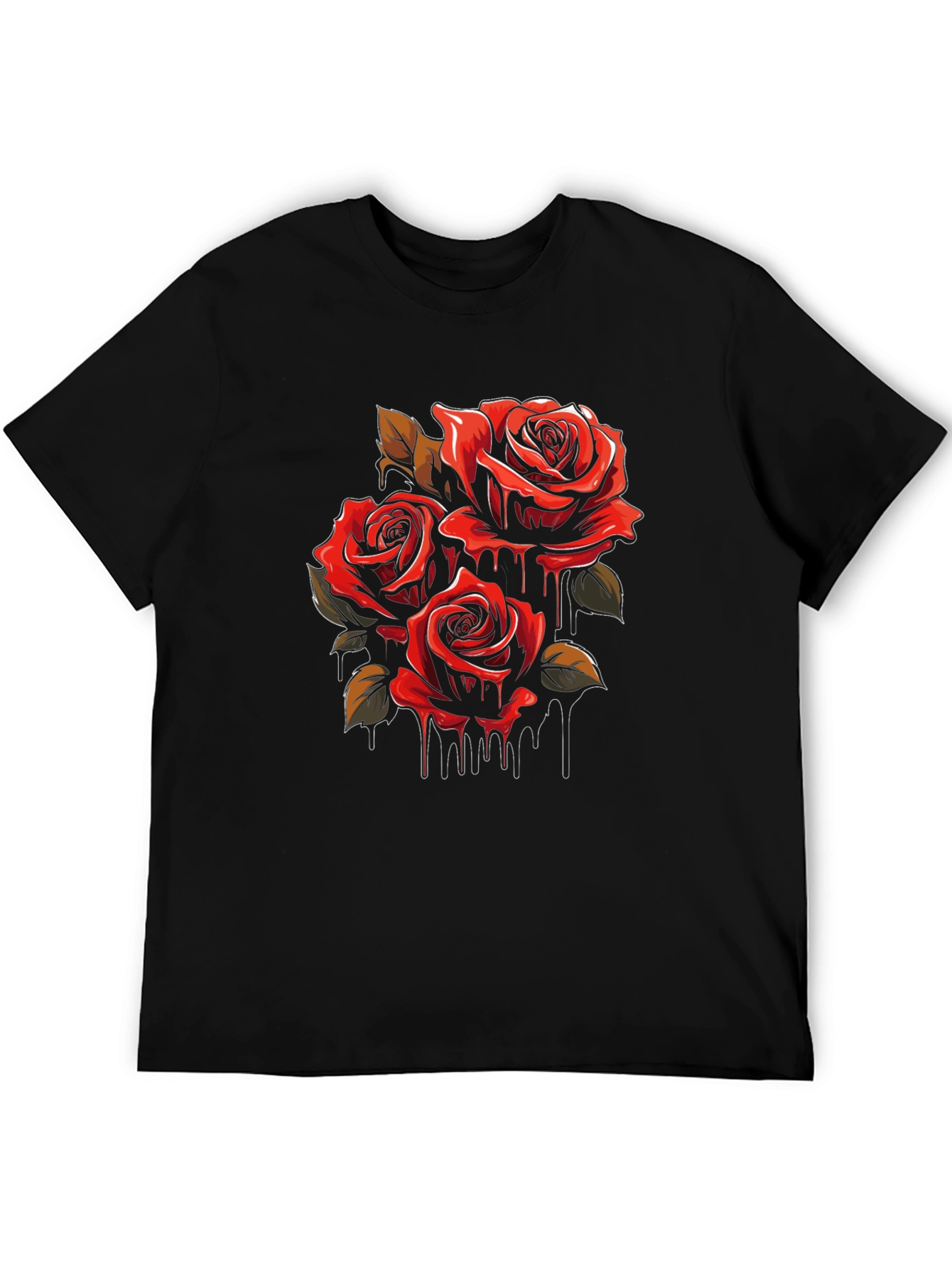 Rose Dripping Graphic T-Shirt