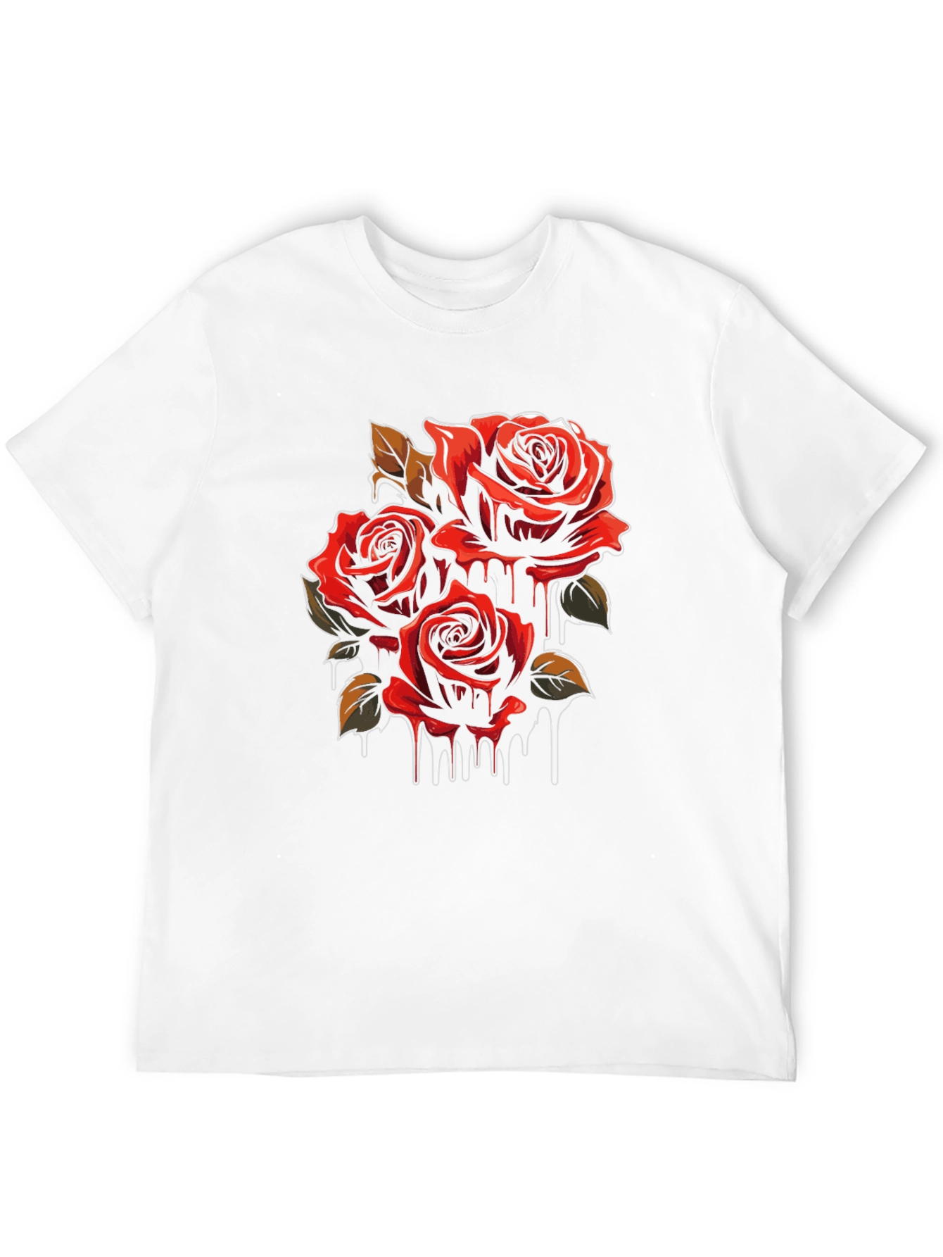 Rose Dripping Graphic T-Shirt