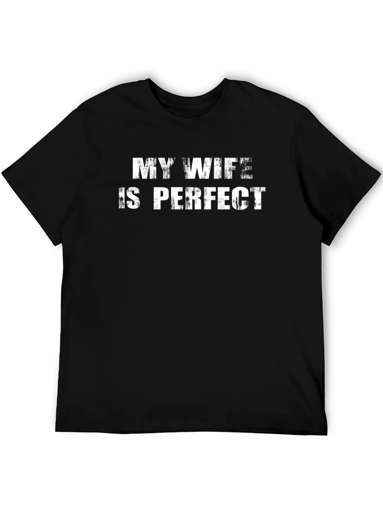 My Wife is Perfect Black Graphic Tee