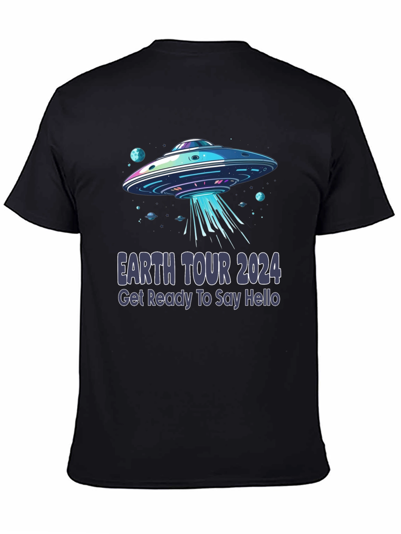 Earth Tour 2024 UFO Graphic T-Shirt