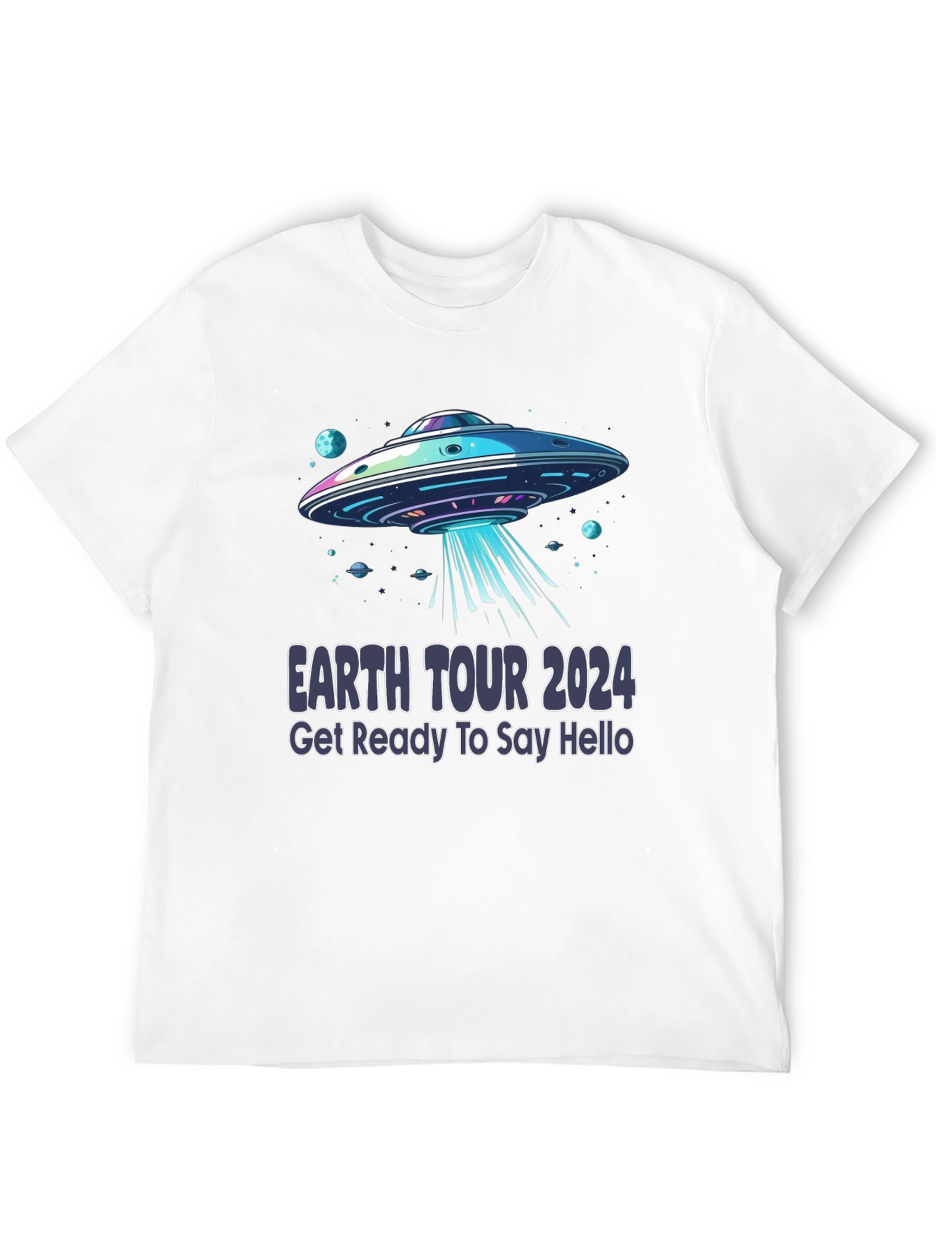 Earth Tour 2024 UFO Graphic T-Shirt