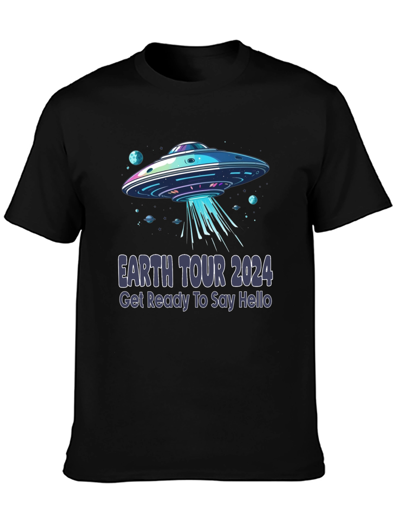 Earth Tour 2024 UFO Graphic T-Shirt