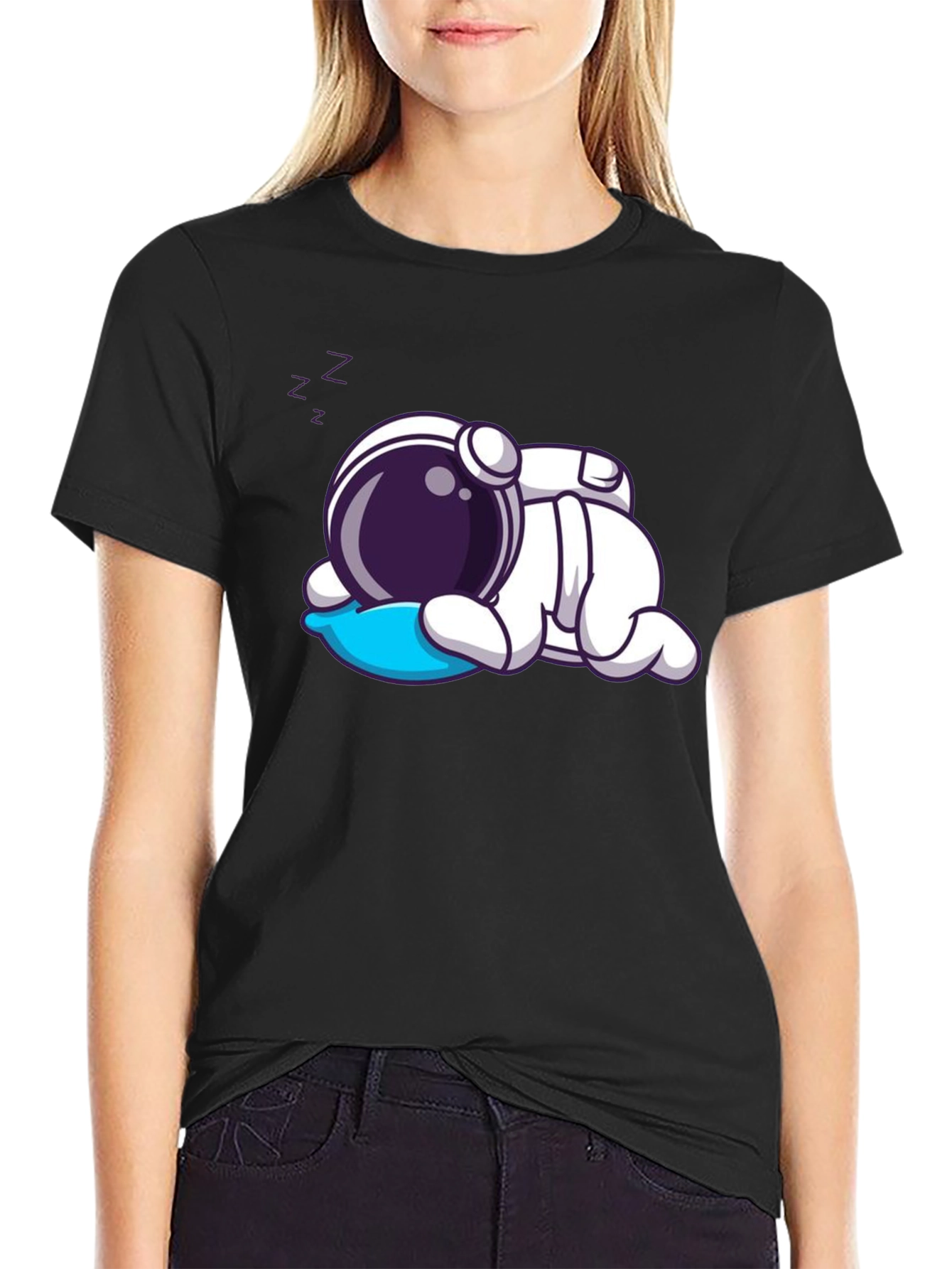 Sleeping Astronaut Graphic T-Shirt