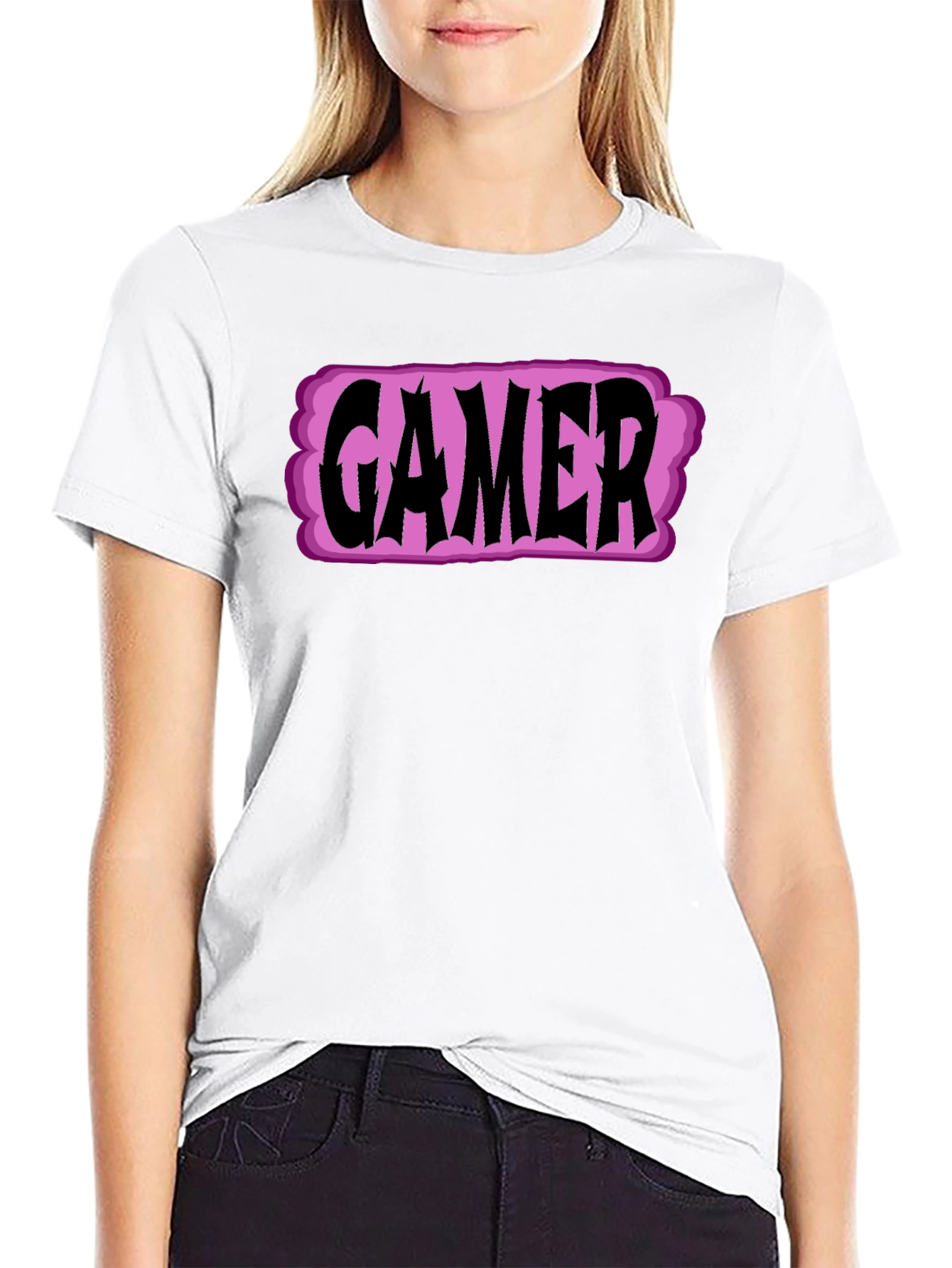 Gamer T-Shirt - Black Cotton Graphic Tee