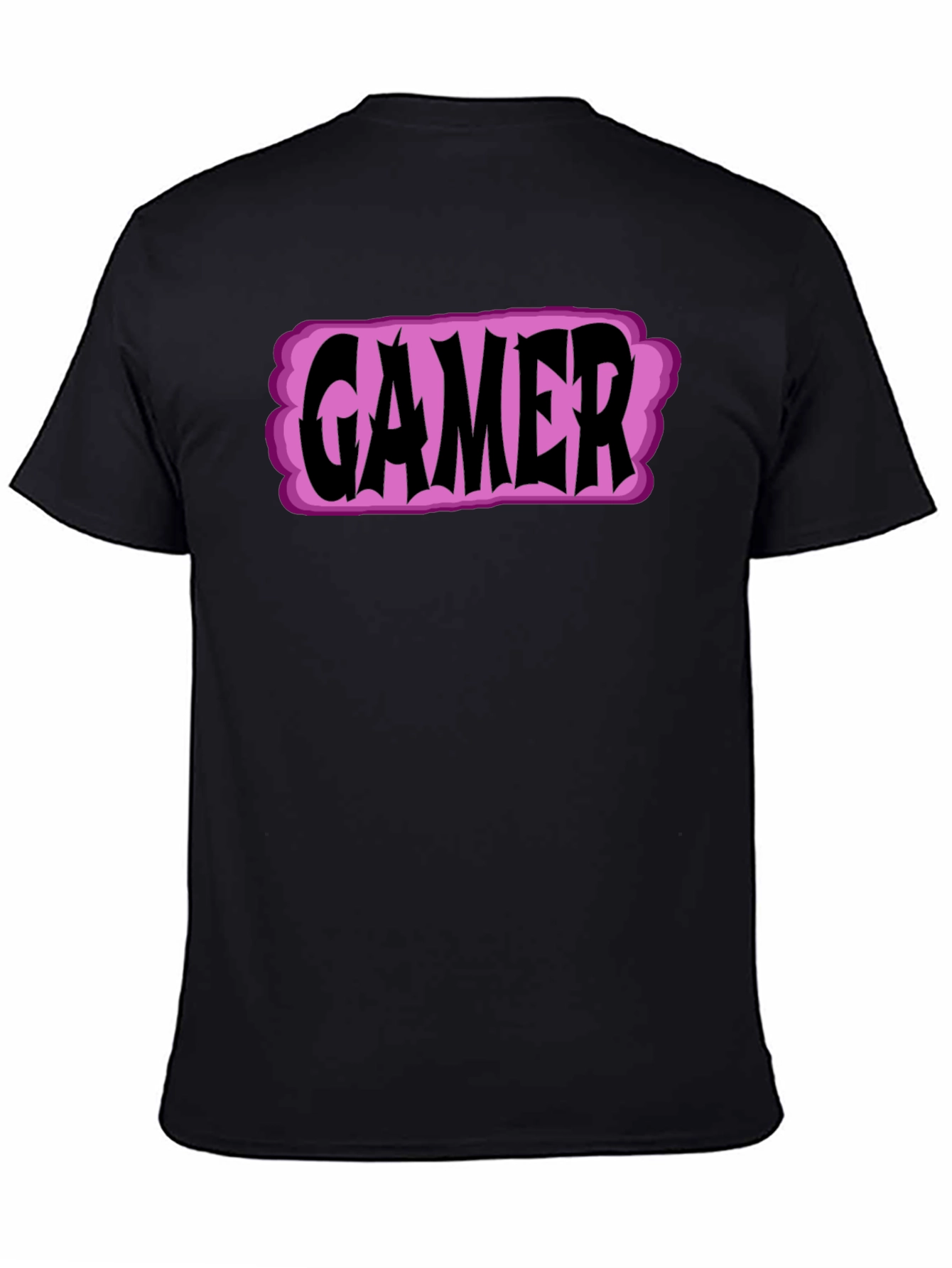 Gamer T-Shirt - Black Cotton Graphic Tee